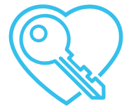Key in Heart Graphic